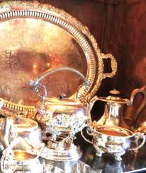 7pc Antique SHEFFIELD EPC SILVER Tea Coffee Set W Kettle ...