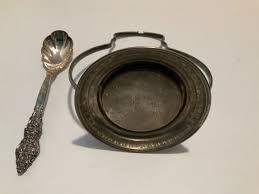 Silver plated Metal jar Holder Frame Only with silver plated ...