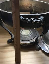 Vintage 3 Piece Silver Plated Chafing Serving Dish w/ Handle ...