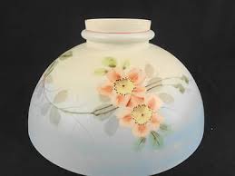 1880's 12" Mt Washington Wild Rose Floral Decorated Kerosene ...