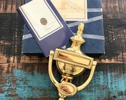 NICE VTG NIB (new in Box) Solid Brass Door Knocker, 8 Inch ...