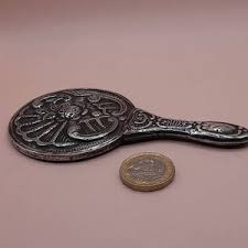 Vintage Silver (900) Small Hand Mirror. - Etsy
