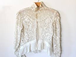 Antique Bourniche of Paris Irish Crochet Clones Lace Peplum ...