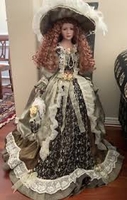 Victorian Porcelain Doll, early 90's, with box and certificate, 36" tall | eBay