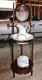 vintage wash stand, basin with pitcher and chamber pot | TWC ...