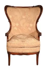 Sold at Auction: Victorian Style Carved Upholstered Wingback Chair