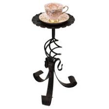 Spanish Drinks Table / Side Table / Ashtray in Black Iron ...