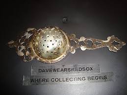 Vintage Tea Strainer Silver Plate EPNS Loose Tea Bag Strain 6" Long EX Condition | eBay UK