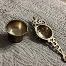 Silverplate Tea Strainer In Silver Plated Collectibles | eBay