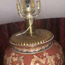 Rare VTG Frederick Copper table Lamp Brass And Gold Accents ...