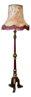 Carved Gilt and Painted Baroque Floor Lamp, 1920s | Chairish