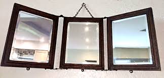 Antique Victorian Tri Fold Dresser Vanity Shaving Mirror ...