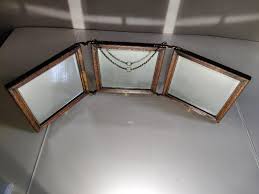 Antique English Victorian Tri-Fold Vanity Mirror For Sale at ...