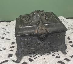 Antique Jennings Brothers Box DRESSER Jewel Trinket Jewelry ...