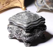 Sold at Auction: Three Art Nouveau Casket Boxes 3"H x 5 1/2 ...