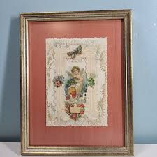 Framed Victorian Valentine Card Poem Cottage Core Moody Maximalism Wall Art | eBay