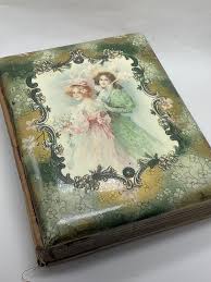 Victorian Celluloid Photo Album With 7 Cabinet Cards of Women and Children - Etsy
