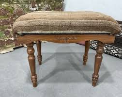 Coffee Table, Ottoman Bench, Handmade Dining Table, Boho Style Table, Wood Work Table, Upholstered Bench, Turkish Rug Bench - Etsy