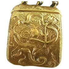 Lucien Piccard Goldtone Bracelet Size 7.25 Art Nouveau Style ...