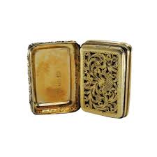 Silver and Gold Vinaigrette Box with Friezes and Reliefs ...