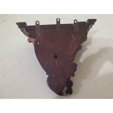 Antique English Carved Walnut Wall Shelf | Chairish