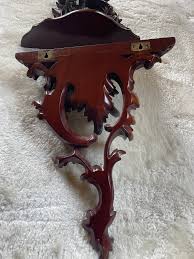 Pair of Carved Wooden Wall Sconces - Etsy