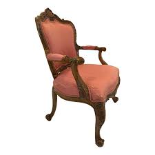 1980s Vintage Regal Louis XVI Style Girard Emilia Hand Carved Italian Armchair | Chairish