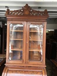 VICTORIAN WALNUT CYLINDER SECRETARY DESK | eBay