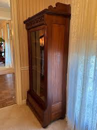 Sold at Auction: Walnut Glass Door Bookcase w/ Drawer, 33 x 17 x 72 in. (83.8 x 43.2 x 182.9 cm.)