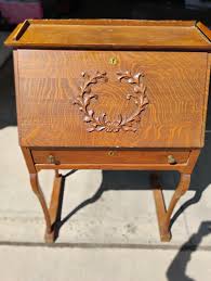 Antique;oak Secretary Art Nouveau Secretary Desk - Etsy