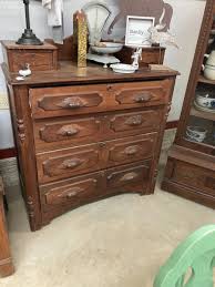 Antique early walnut dresser with hankey drawers | eBay