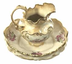 Sold at Auction: Blakeney Ironstone Staffordshire Pitcher & Bowl