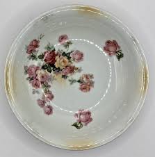 Porcelain Dessert Bowl Vintage Roses Flowers German Dresden 5” Side Dish Floral | eBay