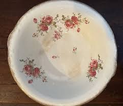 Antique Maddocks Lambertson Real Porcelain Pitcher & Wash Bowl Pink Roses c 1880 | eBay