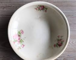 19th Century Victorian Wash Bowl Basin Alberta Colonial Antique Pottery 41 Cm - Etsy India