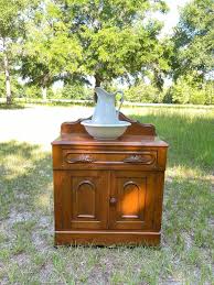 ANTIQUE Dry Sink, Primitive Furniture, Carved Handles, Wash ...