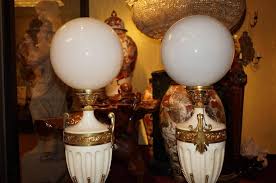 Pair Antique French Louis XVI Style Marble Gilt Bronze Floor Lamps / Torchieres For Sale at 1stDibs