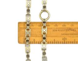 Victorian Sterling Silver Book Chain Collar Necklace ...