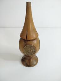 Container HAVDALA Judaica Israel 1950 Olive wood Antique ...