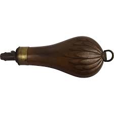 19th Century Copper & Brass Powder Flask With 3 Settings ...