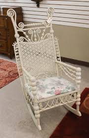 Sold at Auction: FIVE-PIECE WHITE WICKER FURNITURE GROUP