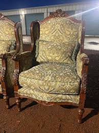 Beautiful French Country Winged Lounge Chair (2 Available, Sold Separately) - Etsy Canada