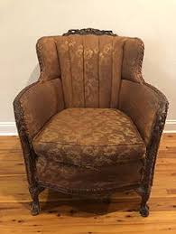 Victorian Carved Arm Chair With Gargoyle Heads