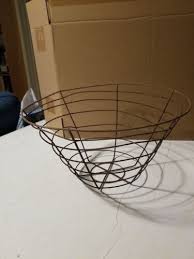 Vintage Wire Metal Egg Veggie Fruit Basket Farmhouse ...