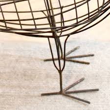 Vintage Wire Metal Pelican Art Sculpture – Off Center Modern