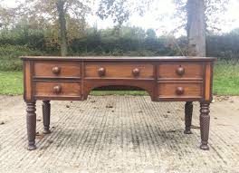 Large Antique Victorian Converted Piano Desk Console Hall Dressing Side Table