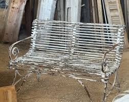 Antique Victorian Cast Aluminum Bench Park Bench Ornate ...