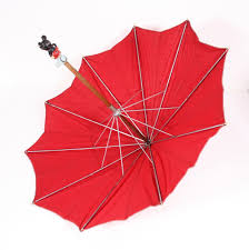 Mickey Mouse 40s 50s Vtg Antique Wood Handle Fabric Umbrella ...