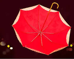 The Bride Umbrella 23 Inch High Grade Gold Foil Red Umbrella ...