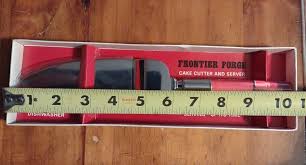 Vintage Frontier Forge Cake Cutter and Server Excellent-unused-Original box | eBay